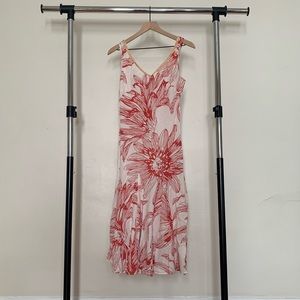 Vintage Floral Midi Dress